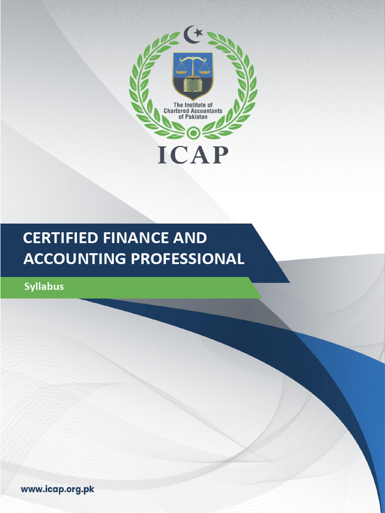 CFAP Syllabus | PDF