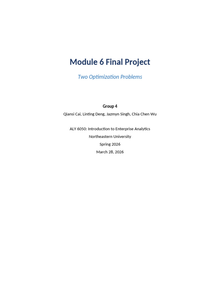 Assignment6 Report Final | PDF