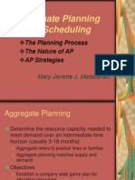 Aggregate Planning & Scheduling