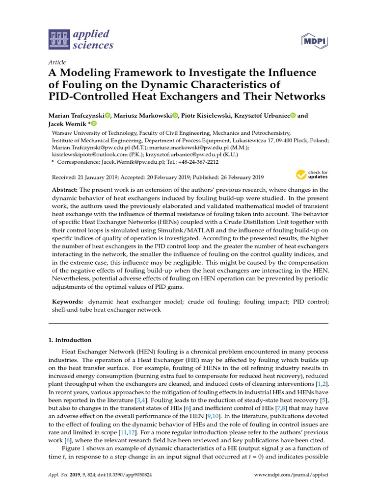 A Modeling Framework To Investigate The Influence | PDF