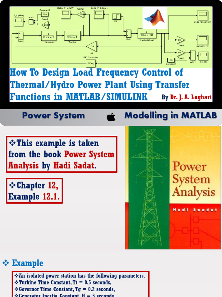 Modelling of Load Frequency Control in Matla Software | PDF