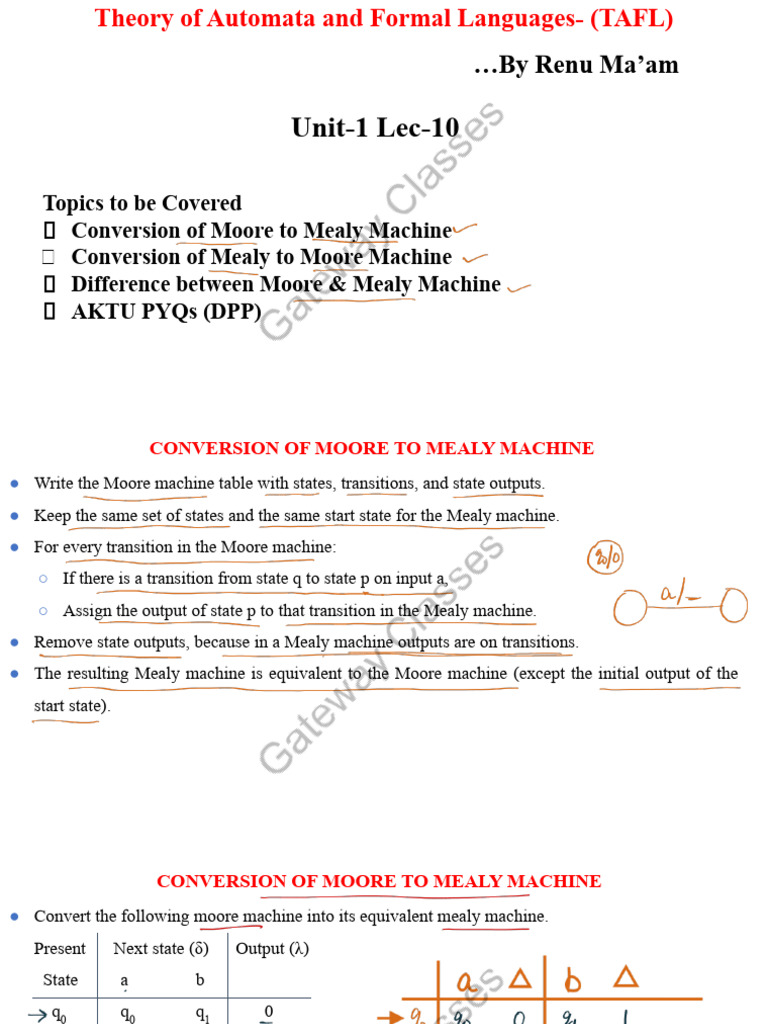 TAFL U 1 Lec 10 Notes | PDF | Electronic Engineering | Models Of ...