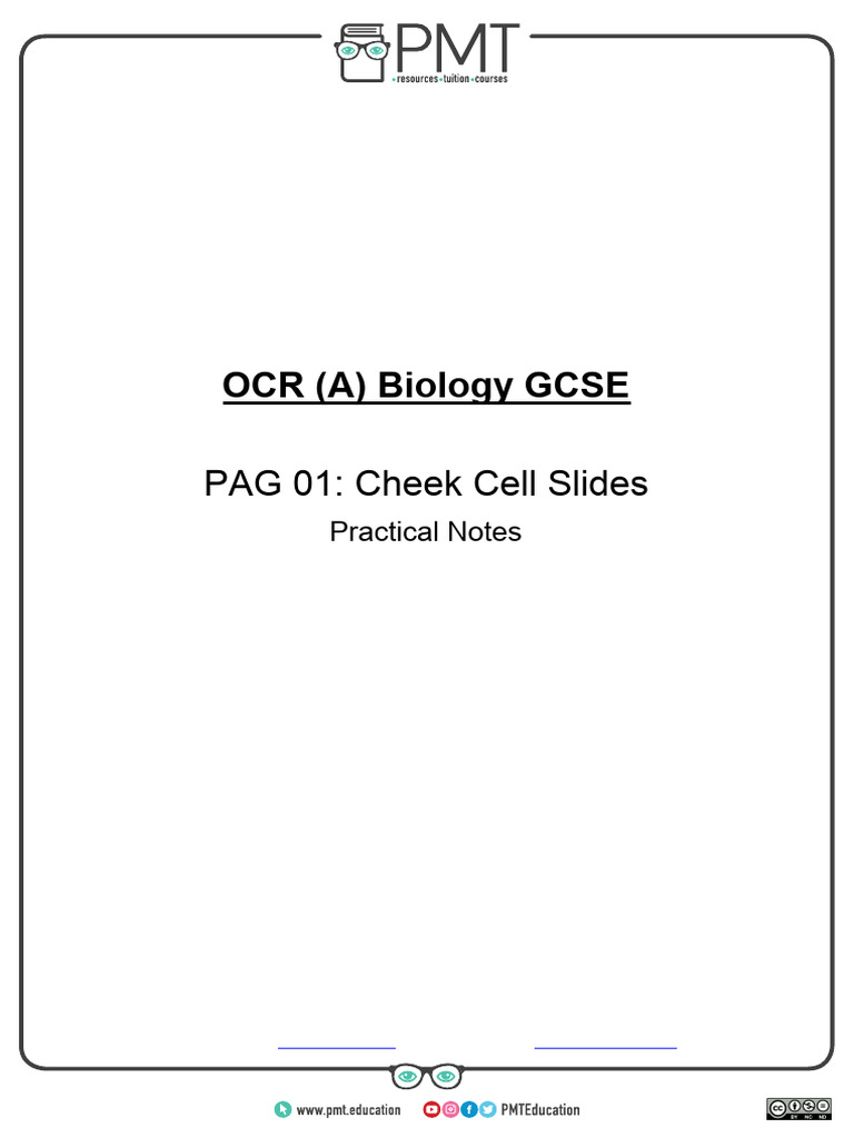 PAG 1 - Cheek Cell Slides | PDF