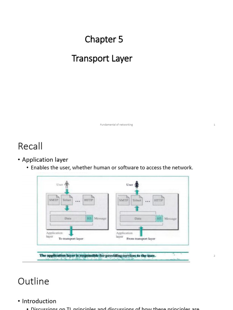 CH 5 | PDF | Port (Computer Networking) | Internet Protocol Suite