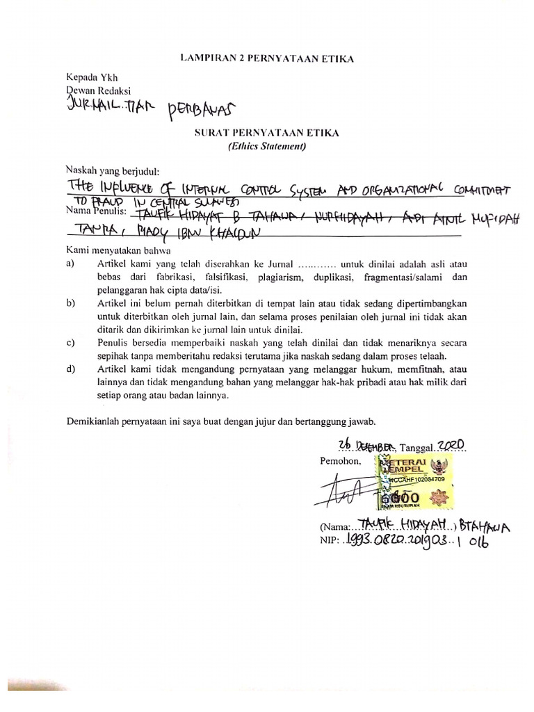 Letter of Statement | PDF