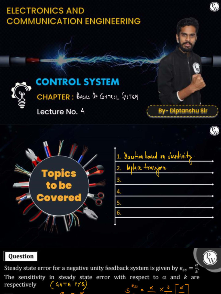 Basics of Control System 04 - Class Notes | PDF