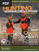 2012 - 2013 Ga Hunting Regulations