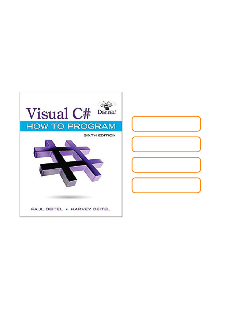 Solution Manual For Visual C# How To Program 6th Edition Deitel Series ...