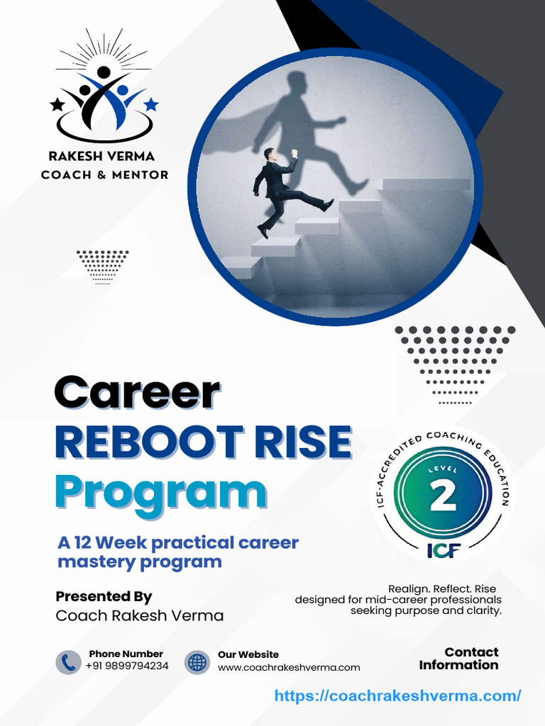 Career Reboot Program by Coach Rakesh Verma | PDF | Mentorship | Leadership