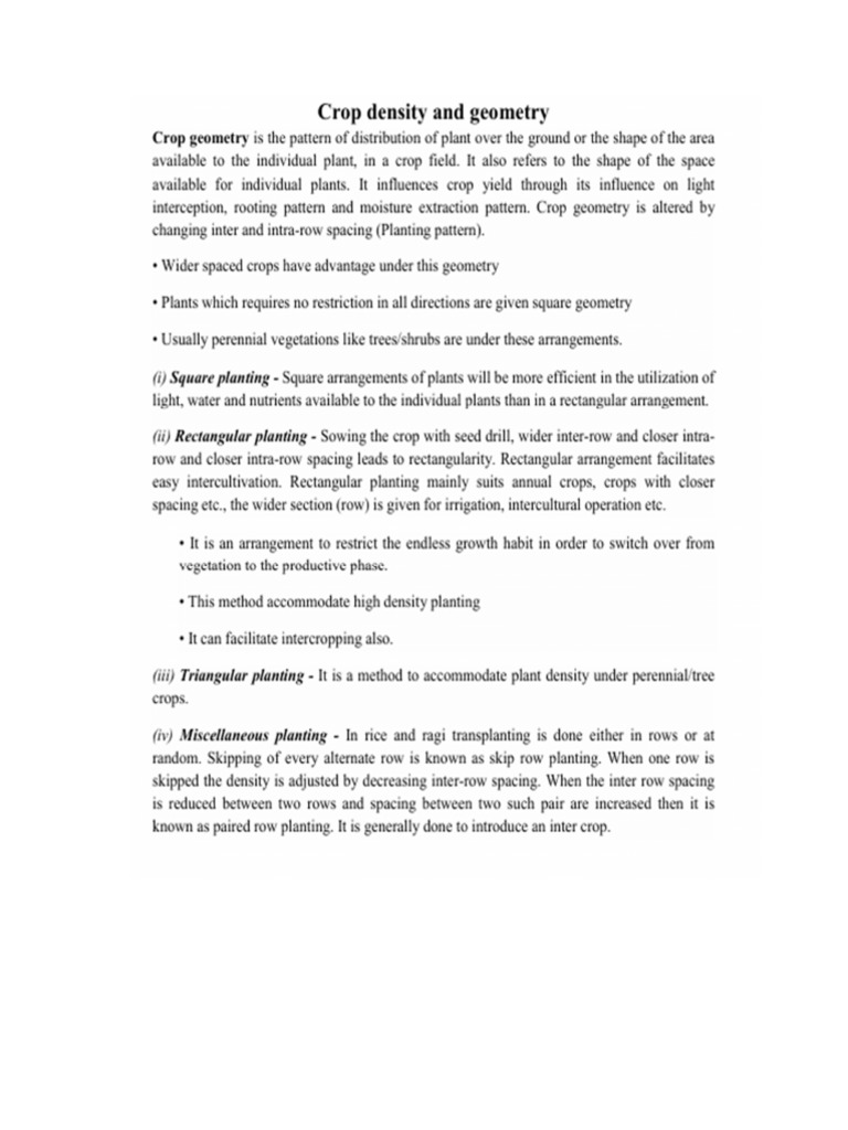 Crop Density1 | PDF