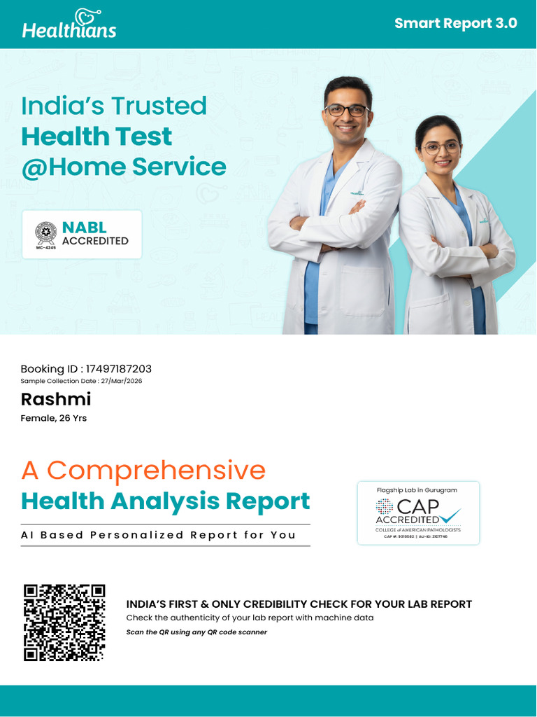 Rashmi Partial Report | PDF | Anemia | Clinical Medicine