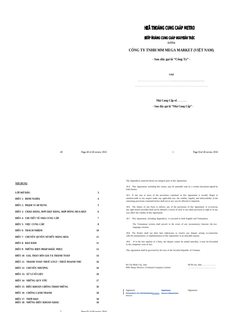 Framework Contract - Final | PDF