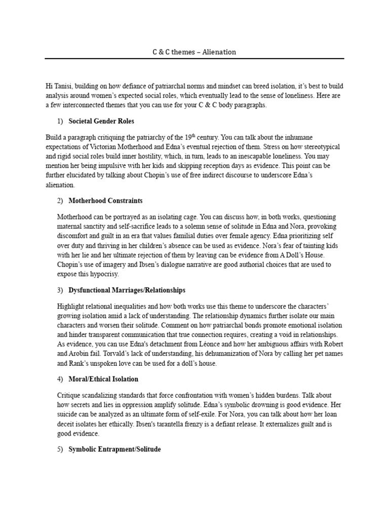 Alienation - Themes | PDF