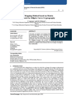 Fast Mapping Method Based On Matrix Approach For Elliptic Curve Cryptography