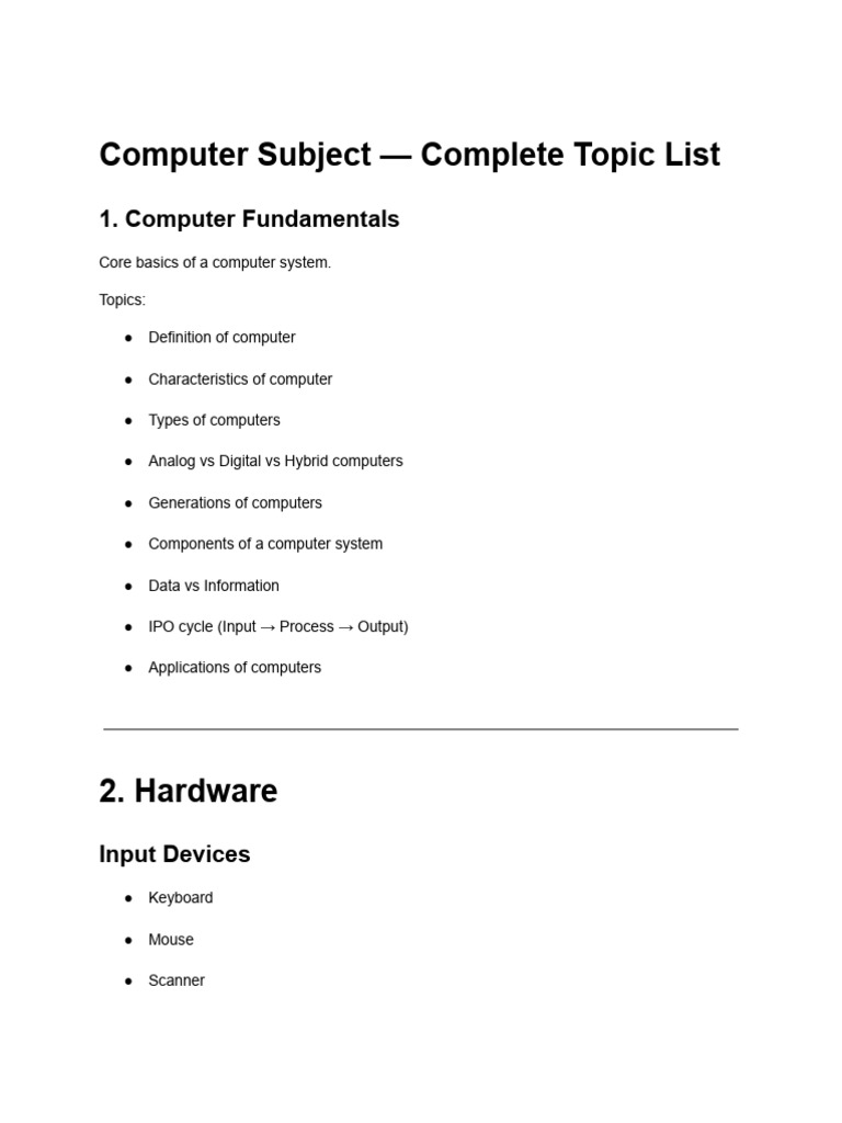 Upsssc Computer Notes 2026 | PDF
