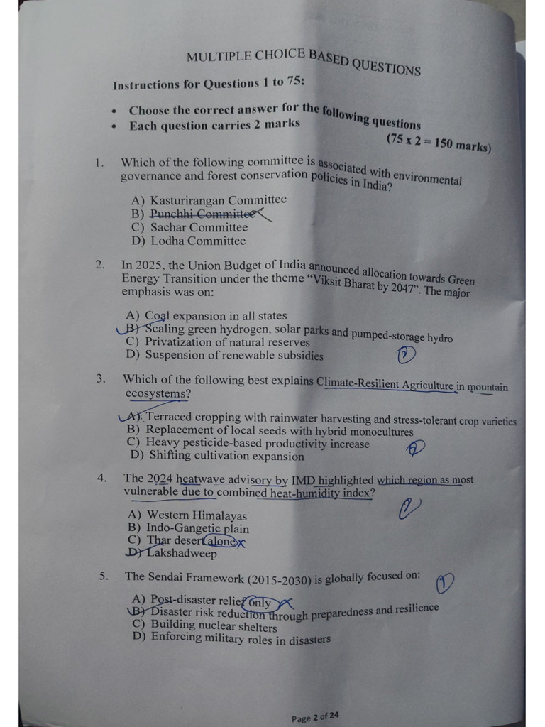 Combined Paper II | PDF