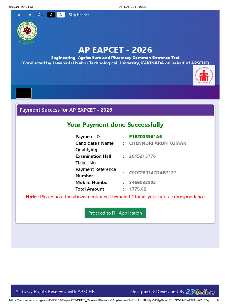 Ap Eapcet - 2026 | PDF