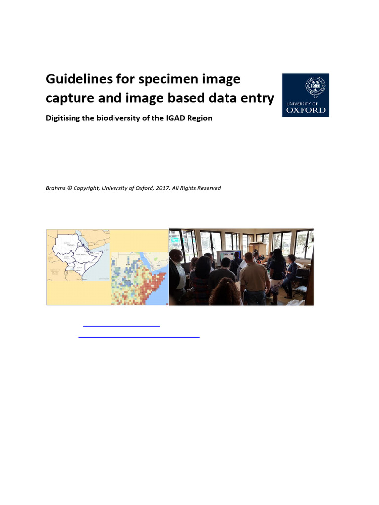 Specimen Imaging and Data Capture | PDF | Computer File | Backup