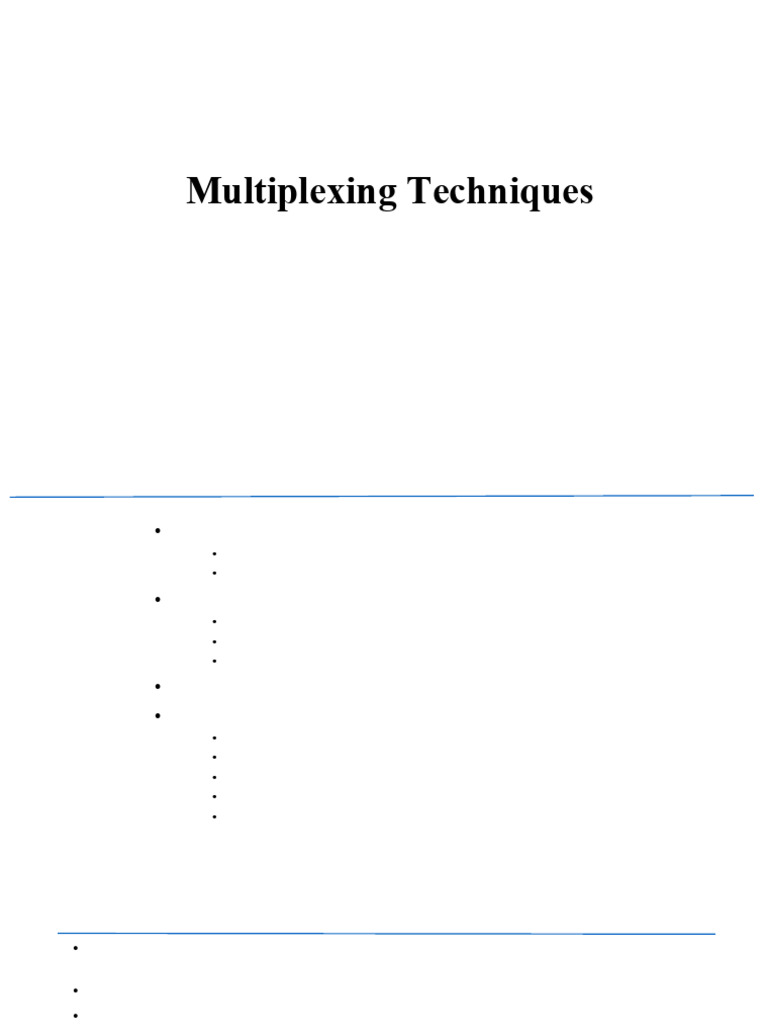 Multiplexing | PDF | Multiplexing | Wavelength Division Multiplexing