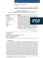 Performance Analysis of Load Minimization In AODV and FSR