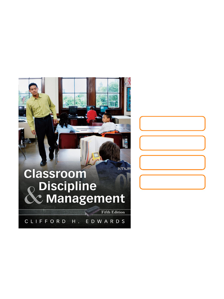 Classroom Discipline and Management 5th Edition by Clifford H. Edwards ...