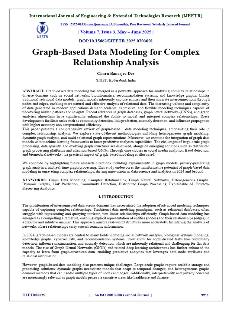 Graph-Based Data Modeling For Complex Relationship Analysis | PDF ...