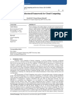 Efficient Architectural Framework For Cloud Computing