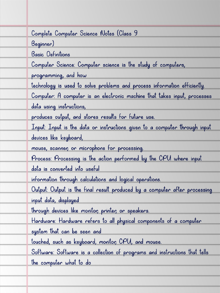 Handwritten Notes | PDF