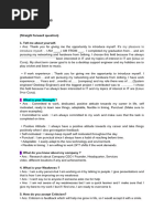 Mock Job Interview Script Example | PDF | Job Interview | Interview