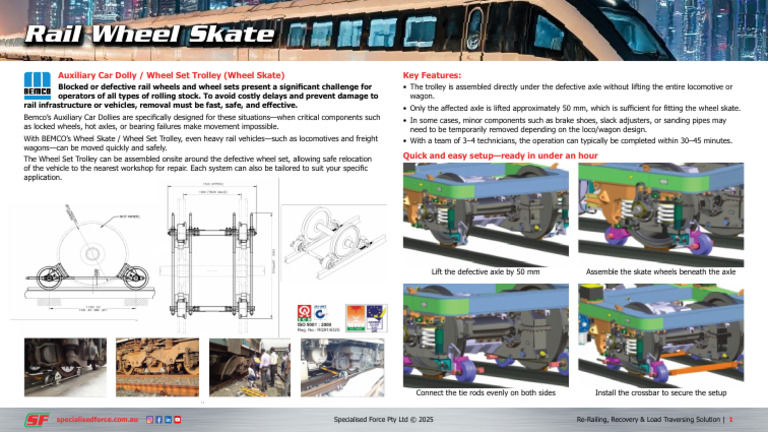 Bemco Rail Wheel Skate Specialised Force v1.0 | PDF