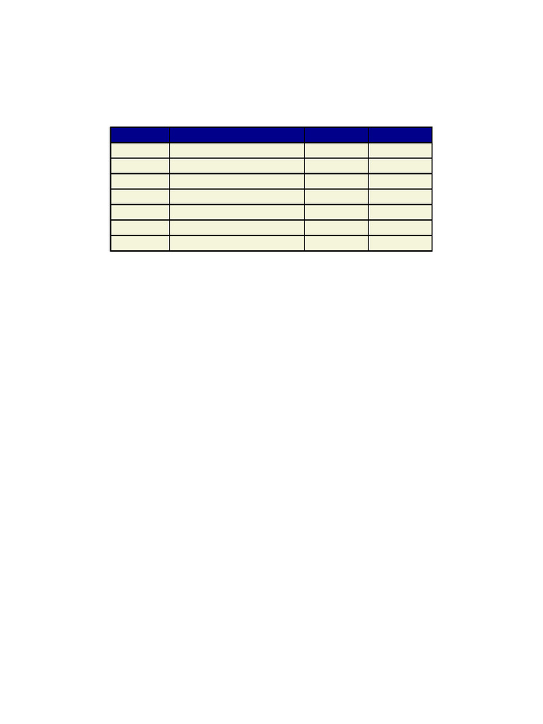 Light Colored Schedule | PDF