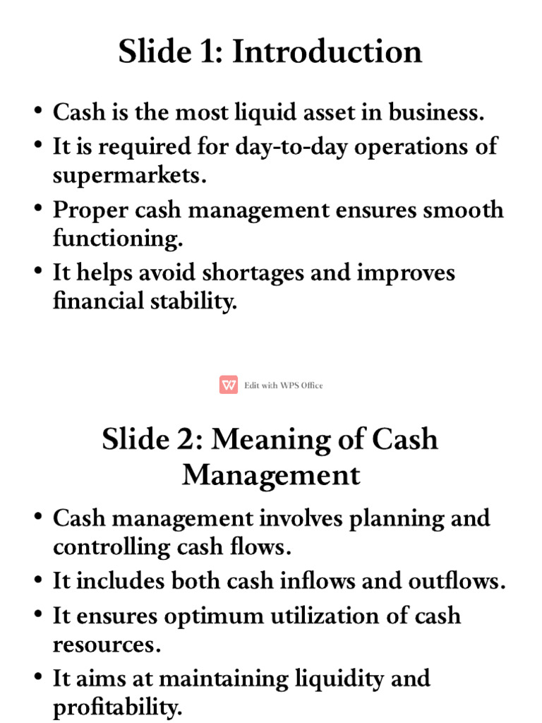 Detailed Cash Management | PDF | Cash | Point Of Sale