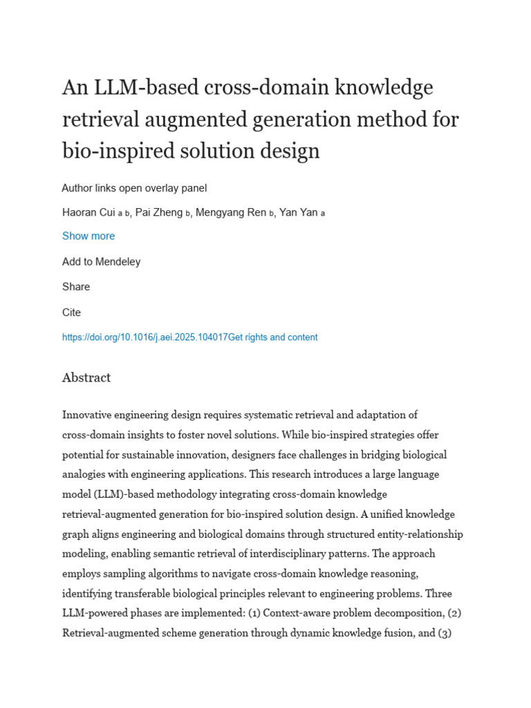 An LLM-based Cross-Domain Knowledge Retrieval Augmented Generation ...