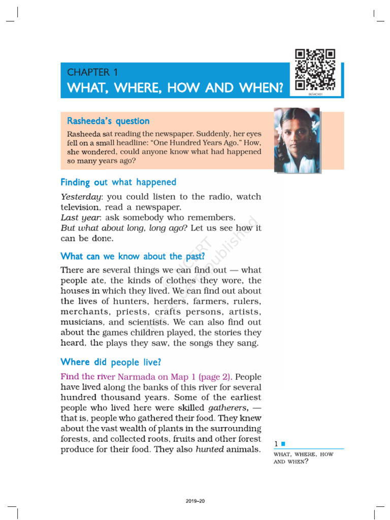 Ncert Class 6 Chapter 1 | PDF
