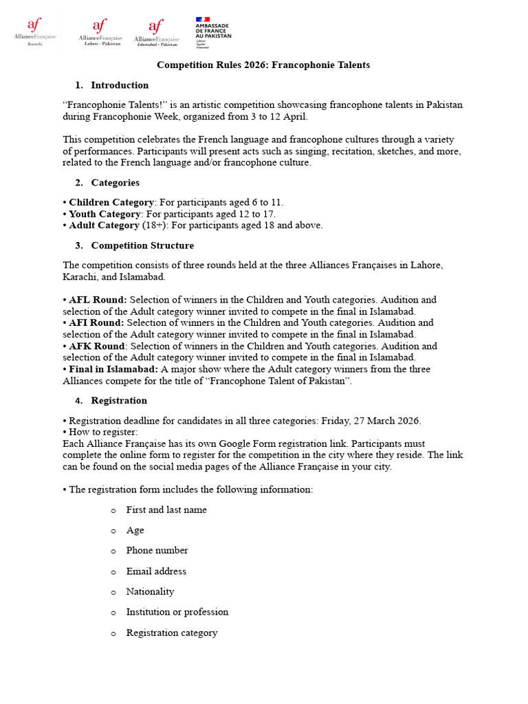 Contest Rules en Docx 1 1 | PDF | Human Communication