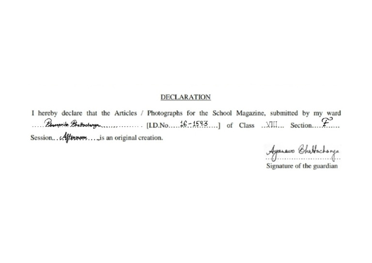 Declaration | PDF
