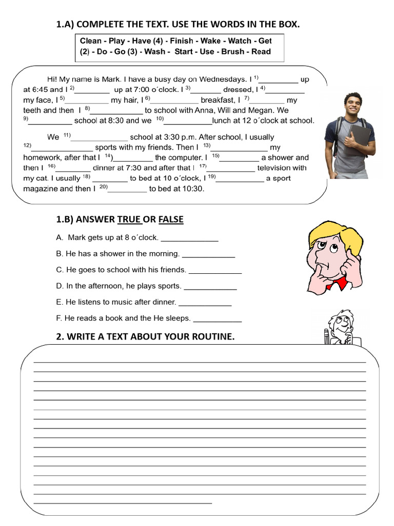 Routine Reading Comprehension Exercises 90009 | PDF