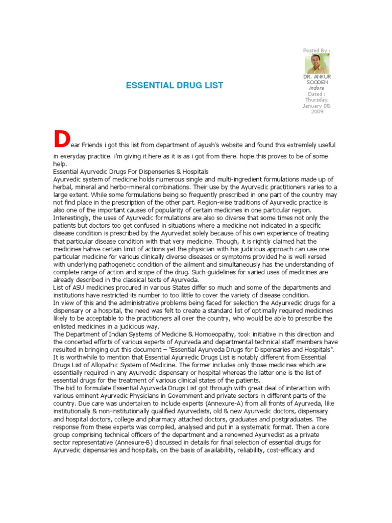 Ethiopian Essential Drug List Pdf