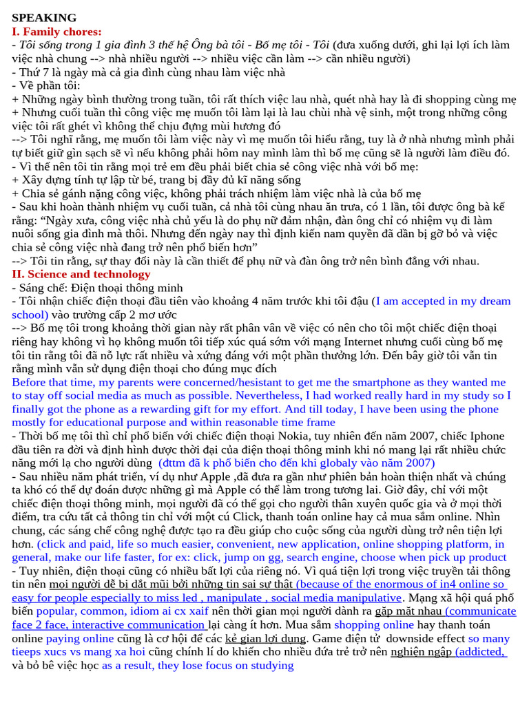 Speaking Test | PDF