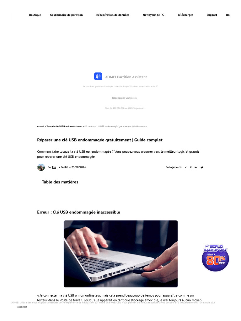 Réparer Une Clé USB Endommagée Gratuitement Guide Complet PDF Clé — free download