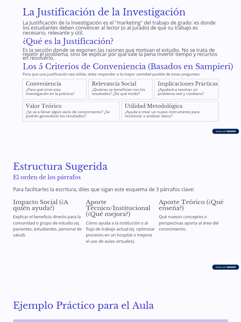 Estructurar La Justificacion de La Investigacion | PDF | Conocimiento