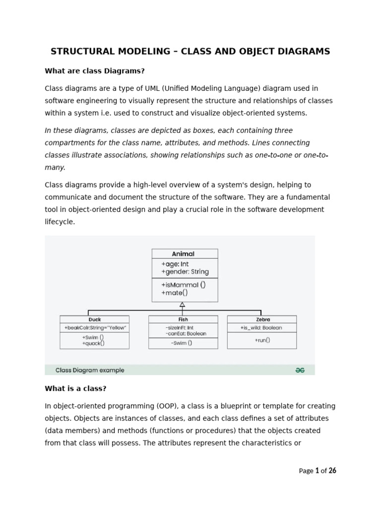 TOPIC 6 Structural Modeling | PDF | Inheritance (Object Oriented ...