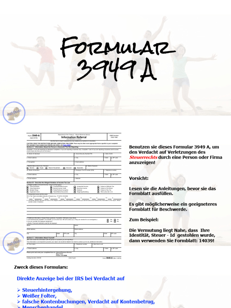 Formular 3949A | PDF