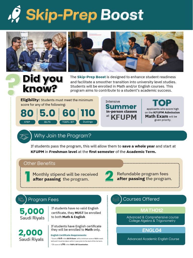 Boost Poster | PDF | Test Of English As A Foreign Language | Qualifications