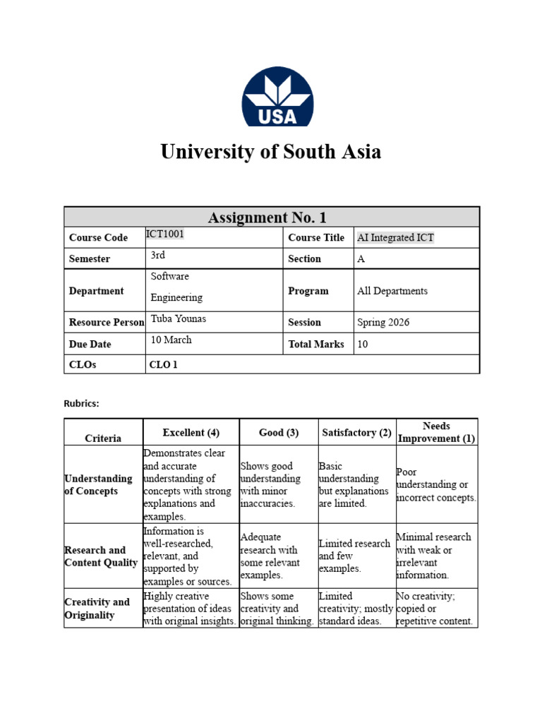 Assigment 1 - Guidelines | PDF
