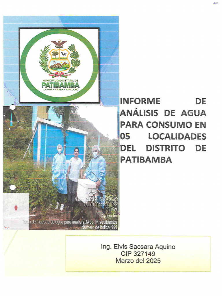 Analisis de Agua para Consumo Humano | PDF