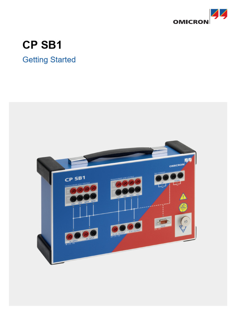 CP SB1 Getting Started | PDF | Transformer | Electrical Connector