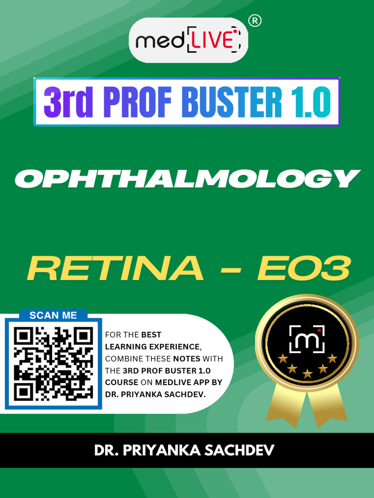 Retina 3 Priyankasachdev Notes | PDF | Ophthalmology | Diseases And ...