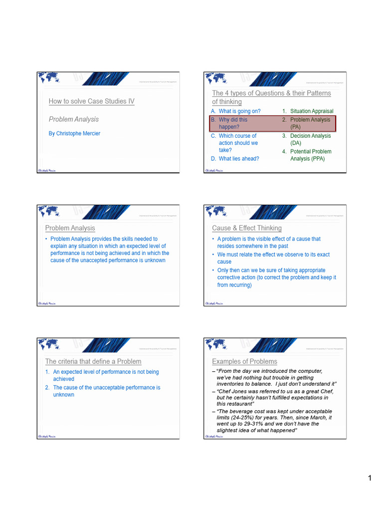 Cases Problem Analysis | PDF | Drink | Methodology