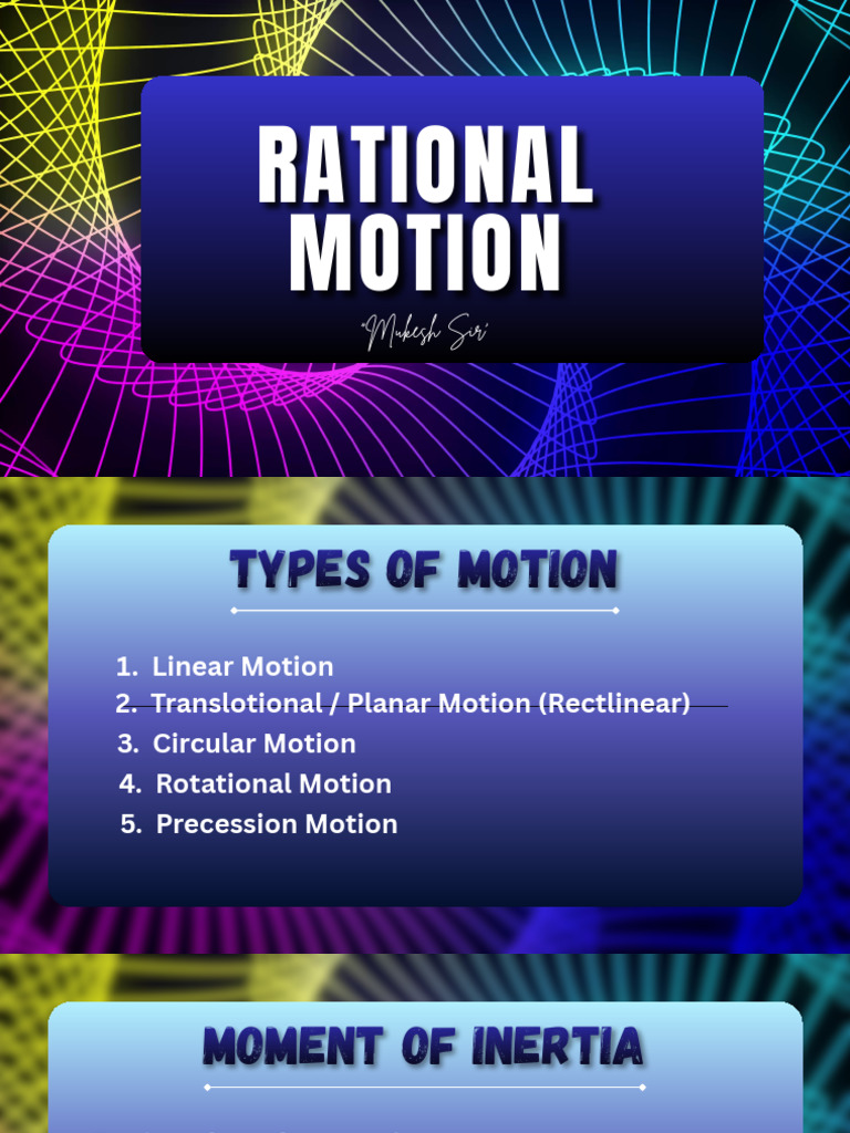 Rational Motion | PDF | Velocity | Geometry
